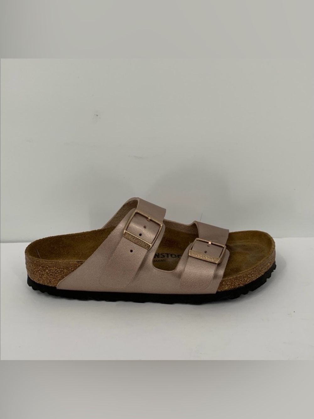 Birkenstock Arizona double strap sandal shoe copper buckle cork Germany 36 5
